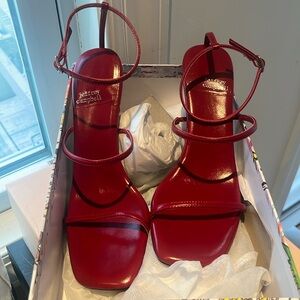 Jeffrey Campbell Red High Heel Sandals